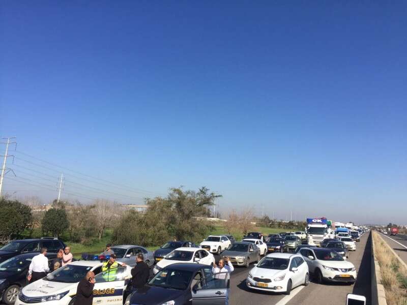 עומסי תנועה כבדים // צילום: באדיבות הרשימה המשותפת